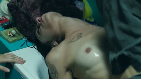 Roberta Mattei - Nude Tits Scenes in Italian Race (2016)